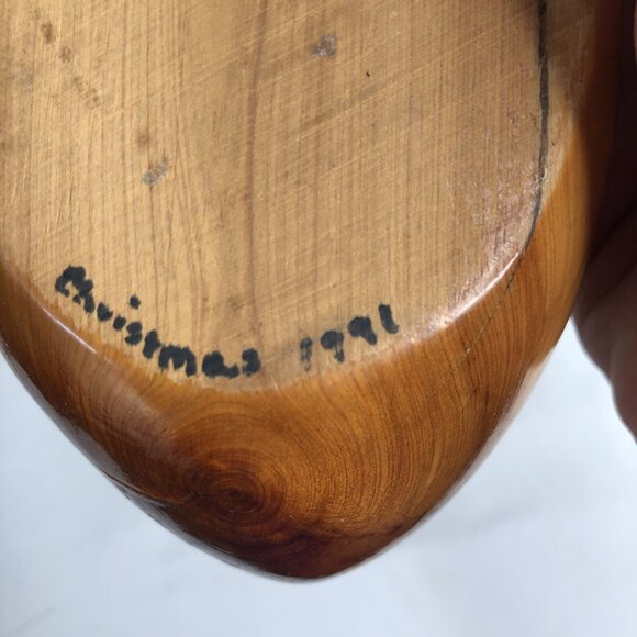 Dave Hughes Driftwood Duck Texas Guadalupe River Carved Sculpture Artist Signed - Picture 10 of 16